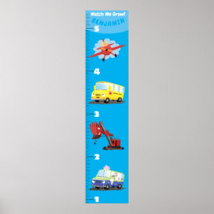 Ökningsdiagram för tecknad av kuttransport poster