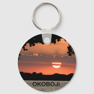 Okoboji Sunset Keychain Nyckelring