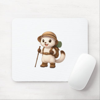Okojo Adventure Mouse Pad – Kawaii Japanese Stoat Musmatta