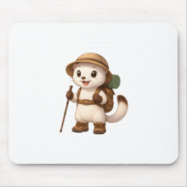 Okojo Adventure Mouse Pad – Kawaii Japanese Stoat Musmatta