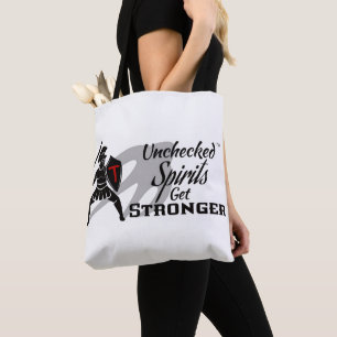 Okontrollerade spiritsökare - båda Logotyper Tote Tygkasse