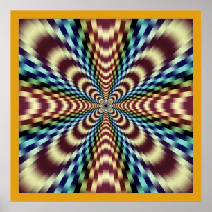 Okontrollerbara vibrationer Optisk Illusion Poster