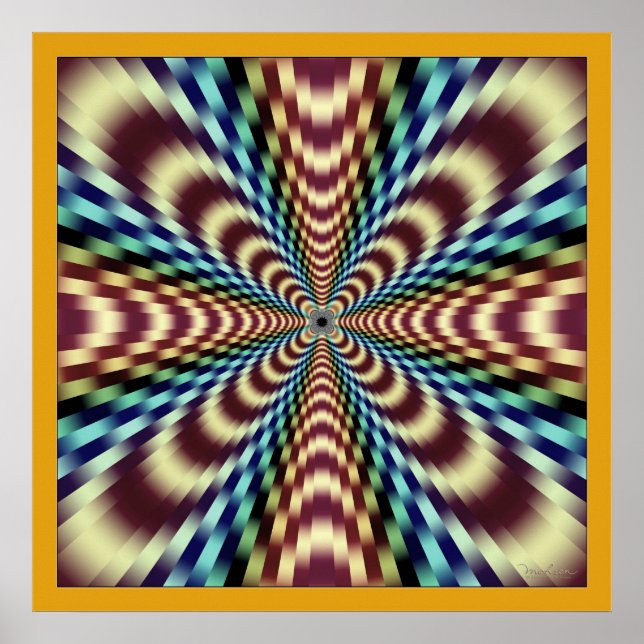 Okontrollerbara vibrationer Optisk Illusion Poster (Framsidan)