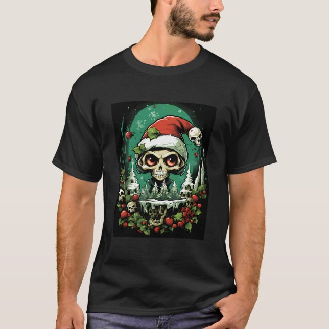 Okonventionell jul gör en Påstående med tre T Shirt (Framsida)