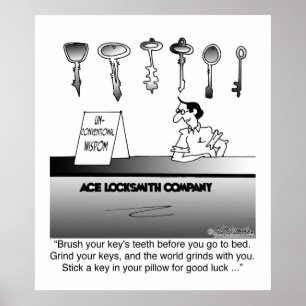 Okonventionell Locksmith Wisdom Poster