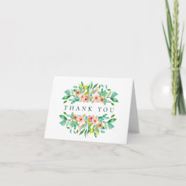 Ökorall Blommigt Bröllop Foto - tackkort