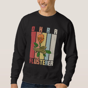 Okra Grönsak Marshmallow Vegan Vegetarian Vegeta Lång Ärmad Tröja