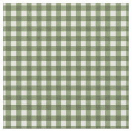 Okra Grönt Checkade Gingham för Home Canning Lids Tyg