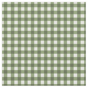 Okra Grönt Checkade Gingham för Home Canning Lids Tyg