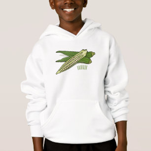 Okra-illustration av tecknad t shirt