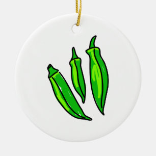Okra Julgransprydnad Keramik