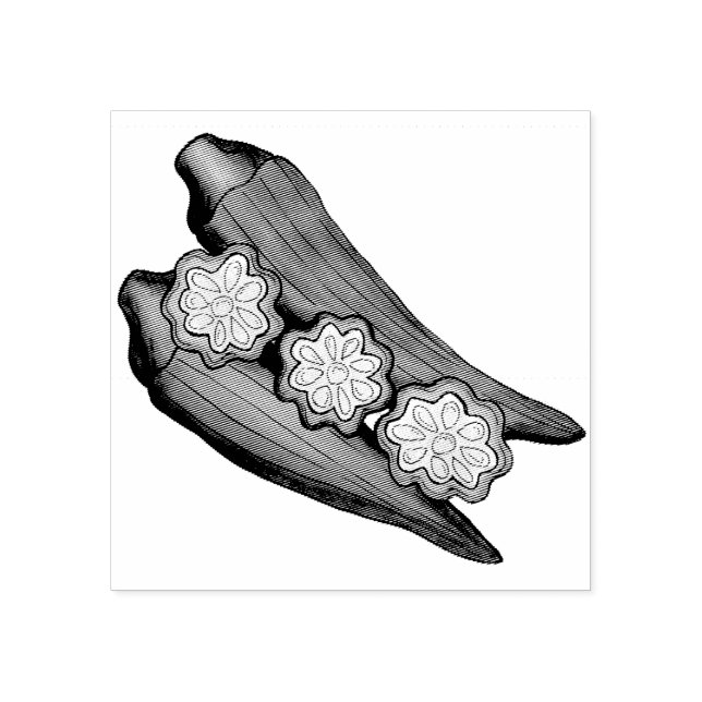 Okra Pods Veggie Vegetable Gumbo Southern Food Stämpel (Tryck)