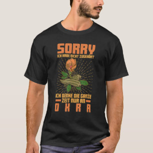 Okra Vegetable Marshmallow Vegan Vegetarian Vegeta T Shirt