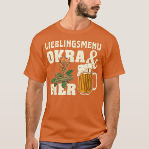 Okra Vegetable Marshmallow Vegan Vegetarian Vegeta T Shirt