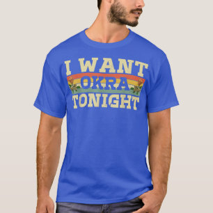 Okra Vegetable Marshmallow Vegan Vegetarian Vegeta T Shirt
