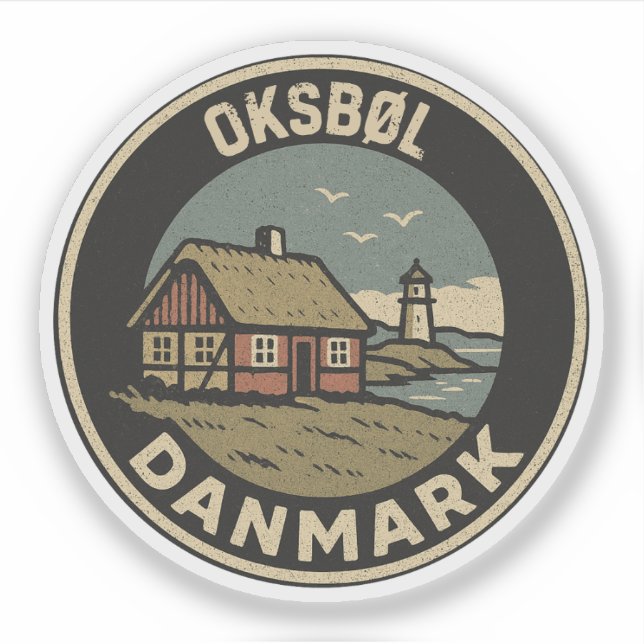 Oksbøl, Danmark Danmark  Klistermärken (Framsida)