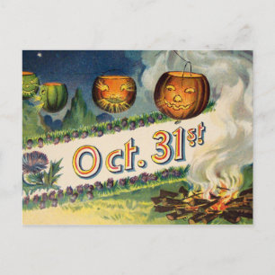 Okt 31a (Vintage Halloween Card) Vykort