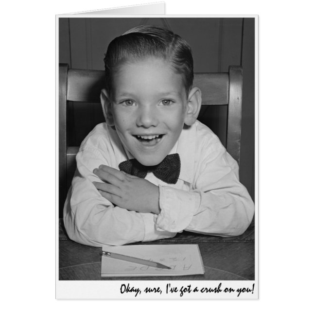 "Okt, säkert, fick I've en fruktdryck på dig! ", Hälsningskort (Framsidan)