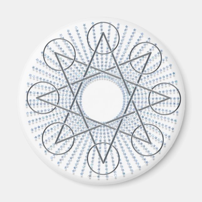 Oktagramstjärnor Magnet (Framsidan)