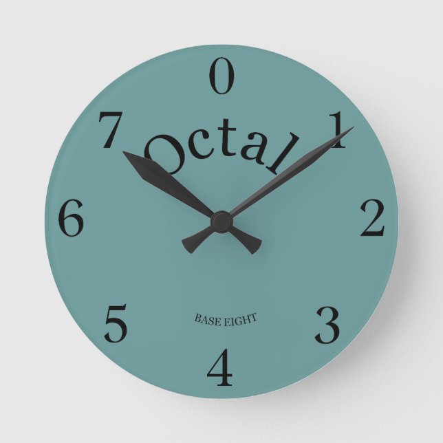 Oktal klocka lever ditt liv på bas 8 (Framsida)