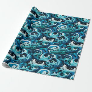 Oktaniska Totem Poles & Feather Wave Design Presentpapper
