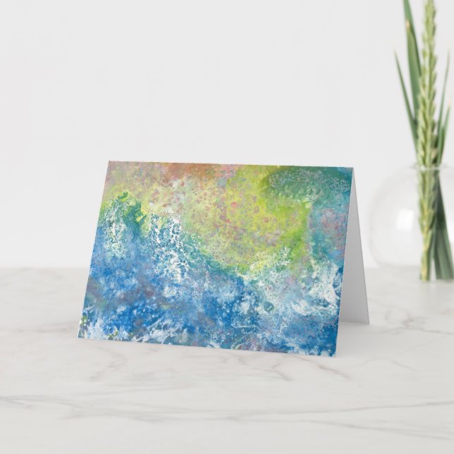 Oktaviskt gratulationskort av Iris Grace Painting Tack Kort (Framsida)