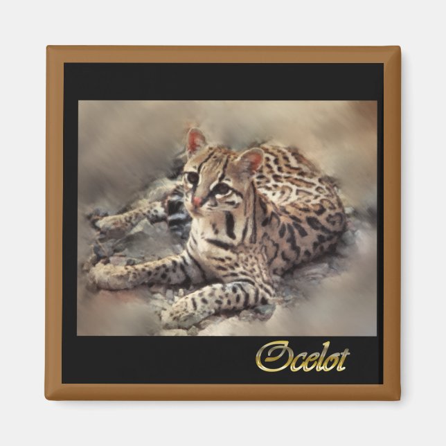 Oktelot vild katt älskare magnet (Framsidan)