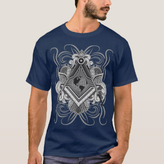 Oktkult Day Symbol Secret Mystical Masonic T Shirt