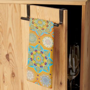 Oktobärgad arabesque Moorish tangerine stil Kökshandduk