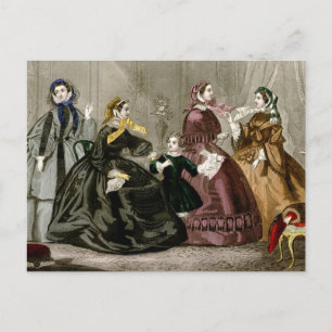 Oktober, 1859 Mode Vykort