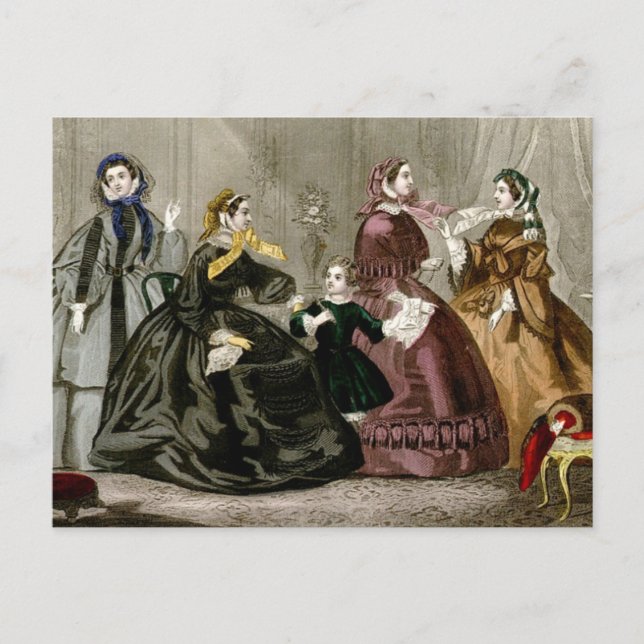 Oktober, 1859 Mode Vykort (Framsida)