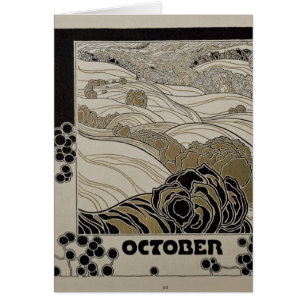 Oktober 1901 hälsningskort