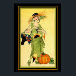 oktober 1922 Art Deco Skriv ut 13x19 Poster<br><div class="desc">Cute,  Art Deco Magazine Cover från oktober 1922. 13x19</div>