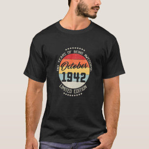 Oktober 1942 80:e födelsedagen 80 år av asweso t shirt