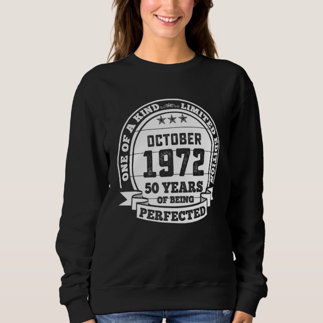 Oktober 1972 50:e födelsedag 50 år som Perf T Shirt (Framsida)