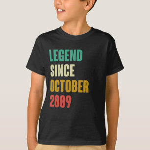 Oktober 2009 13:e födelsedag 13 år gammal daglig g t shirt