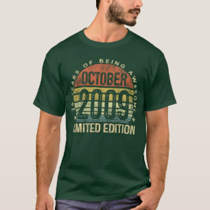 Oktober 2009 Limited Edition 16-årig 16-årsdag T Shirt