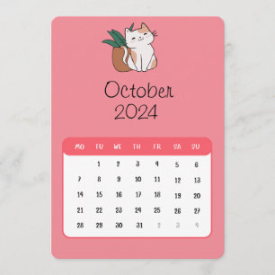 Oktober 2024 Kalender över Ensamer och anläggninga Meny