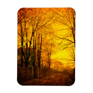 Oktober Afterglow John Atkinson Grimshaw Magnet