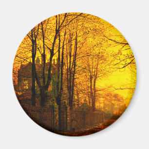Oktober Afterglow John Atkinson Grimshaw Magnet