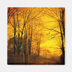Oktober Afterglow John Atkinson Grimshaw Magnet