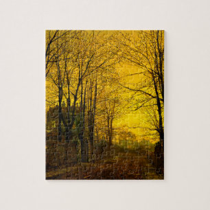 Oktober Afterglow John Atkinson Grimshaw Pussel