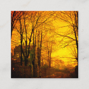 Oktober Afterglow John Atkinson Grimshaw Tilläggskort