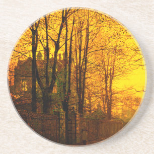 Oktober Afterglow John Atkinson Grimshaw Underlägg