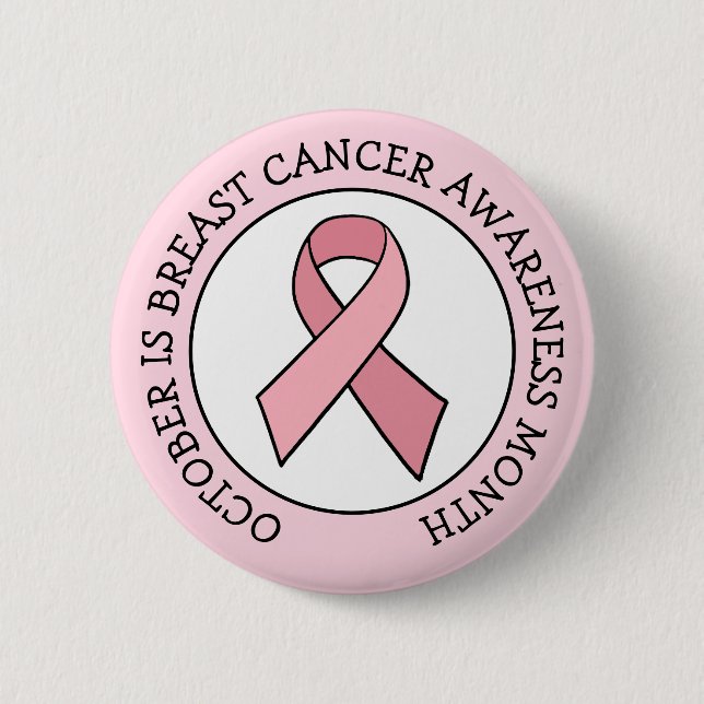 Oktober är bröstcancermånaden knapp (Framsida)