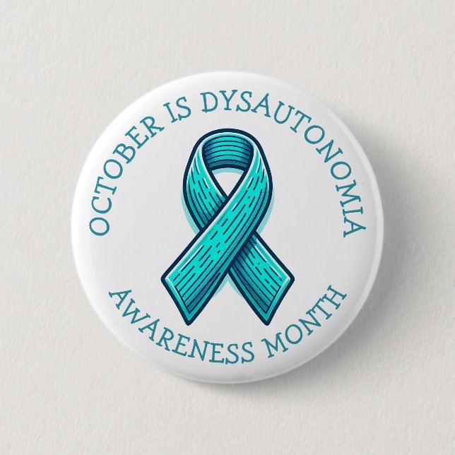 Oktober är Dysautonomia Awareness Month Knapp (Framsida)