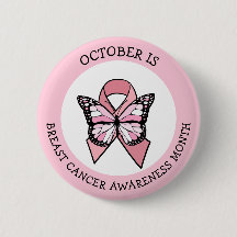 Oktober är knappen för bröstcancermedvetandegrad