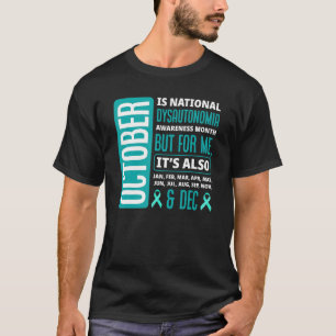 Oktober är nationellt dyautonomisyndrom Awar T Shirt