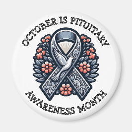 Oktober är Pituitary Awareness Month Magnet