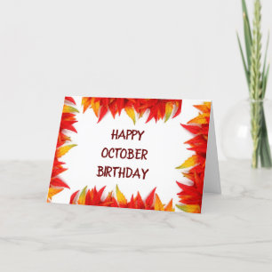 **OKTOBER BIRTHDAY ÖNSKEMÅL** BEAUTIFULLT SOM FALK KORT